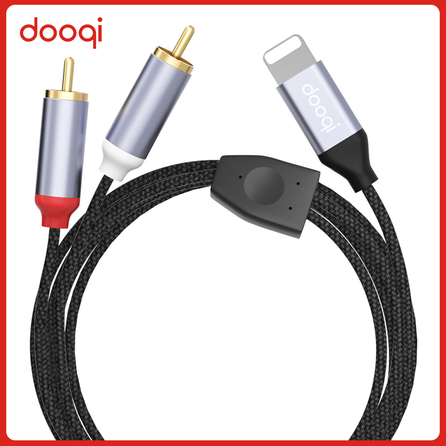 4ft 8Pin to Dual RCA Adapter Audio Stereo Cable Aux Cord For
