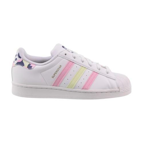 ホワイトフレア Adidas Superstar Big Kids' Shoes Cloud White-Floral GY3330
