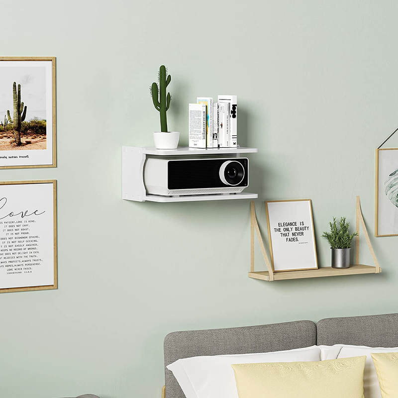 Wall Mount Floating Shelves, Projector Shelf, Router, Wall H