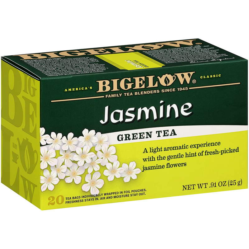 Jasmine Green Tea, Caffeinated, 20 Count (pack Of 6), 120 To
