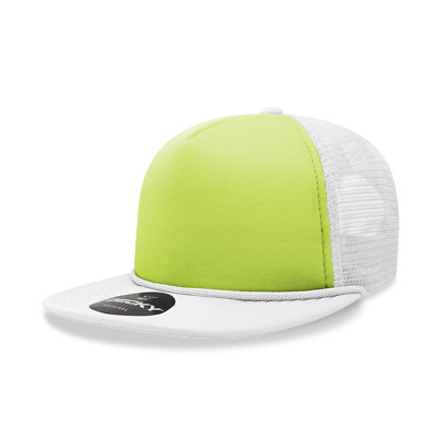 Decky 5 Panel High Profile Structured Two Tone Foam Trucker - 222
