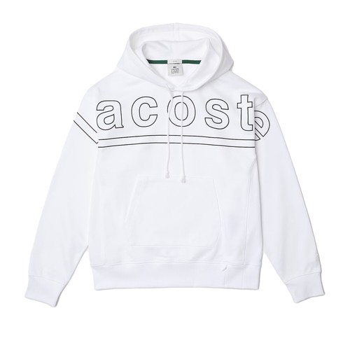 Мужской пуловер с логотипом Lacoste, белый, SH7362-51-001