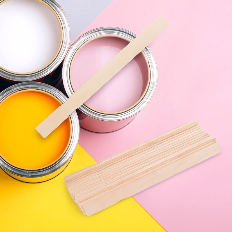 30 Pieces Paint Stir Sticks 12 Inch Long Wooden Paint Stirrers for Mixing Pai...