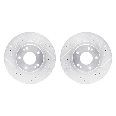 For Mitsubishi 3000GT 91-93 R1 Concepts Drilled & Slotted Front Brake Rotor Set