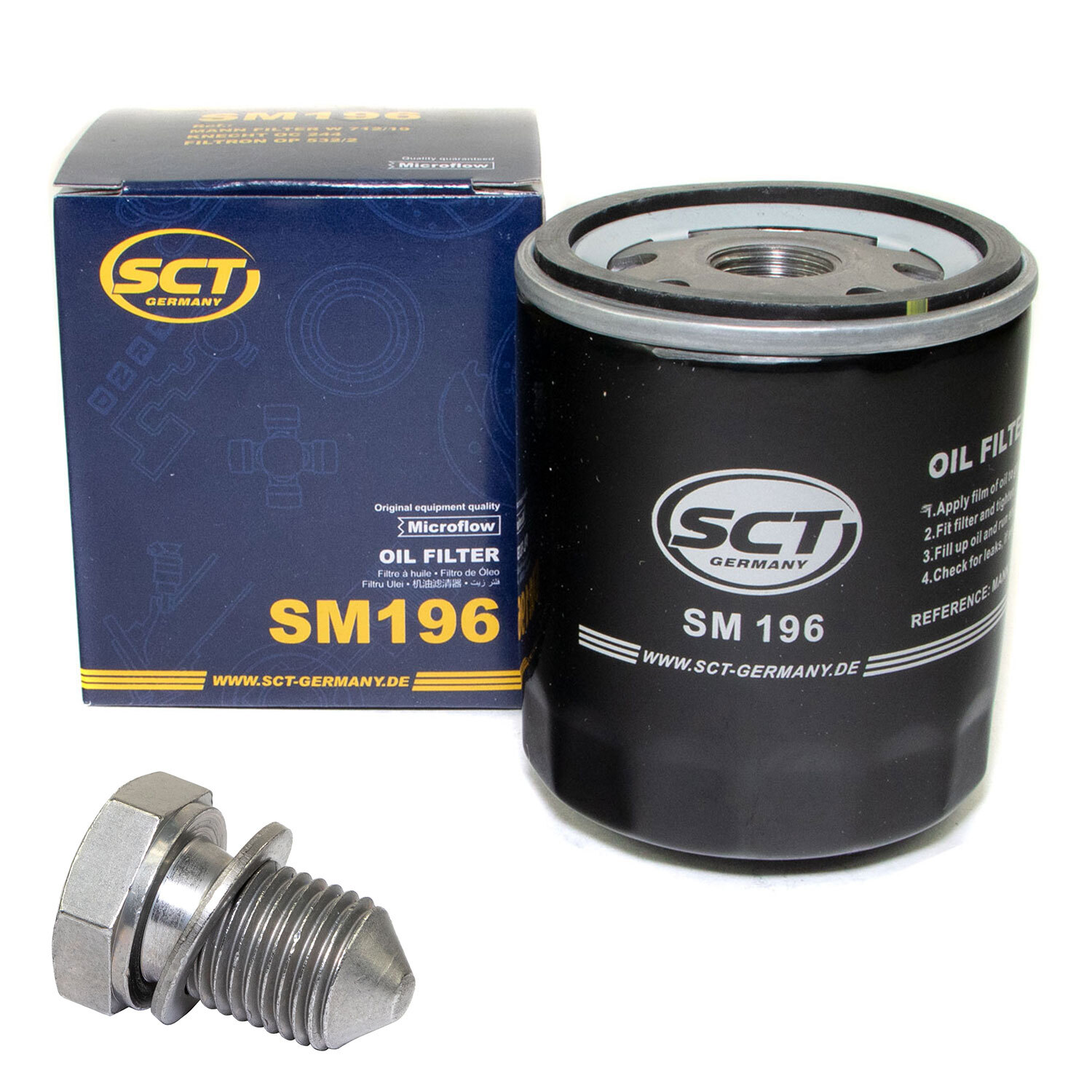 Ölfilter SM 196 Ölablassschraube für Seat Arosa VW Lupo 1.0 6H 60 6X1 37 KW 50PS