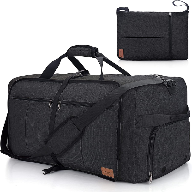 Faltbare Reisetasche Für Herren & Damen, 120L Groß Weekender Übernachtungstasche