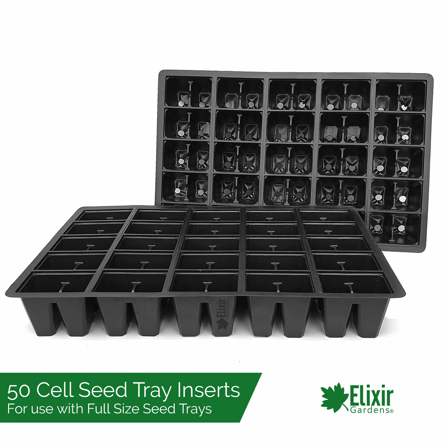 50 X Half Size Propagator Lids Seed Tray Plastic Tops Inserts Trays