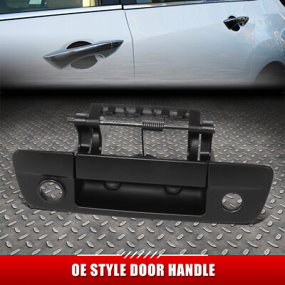 ДЛЯ 09-21 DODGE RAM 1500-3500 ЧЕРНАЯ ЗАГРУНТОВАННАЯ РУЧКА ЗАДНЕЙ ДВЕРИ БАГАЖНИКА С ОТВЕРСТИЕМ ДЛЯ КАМЕРЫ