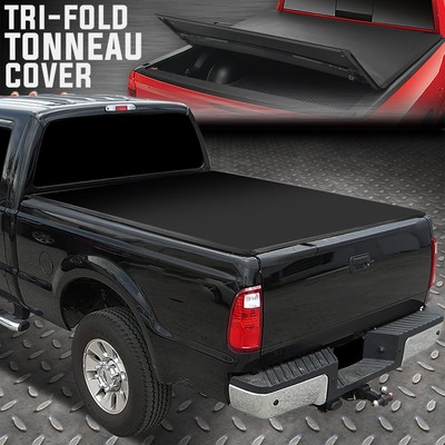 ДЛЯ 99-14 FORD F250 F350 SUPER DUTY 8-МЕСТНЫЙ ТРЕХСТВОРЧАТЫЙ ЧЕХОЛ ДЛЯ БАГАЖНИКА С МЯГКИМ ВЕРХОМ