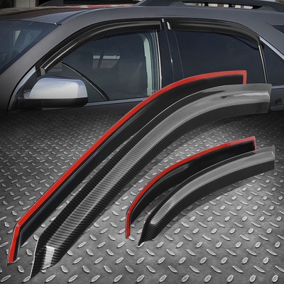 [Карбоновый внешний вид] Для 10-17 автомобилей Chevy Equinox с приклеенным к стеклу козырьком и защитой от дождя.