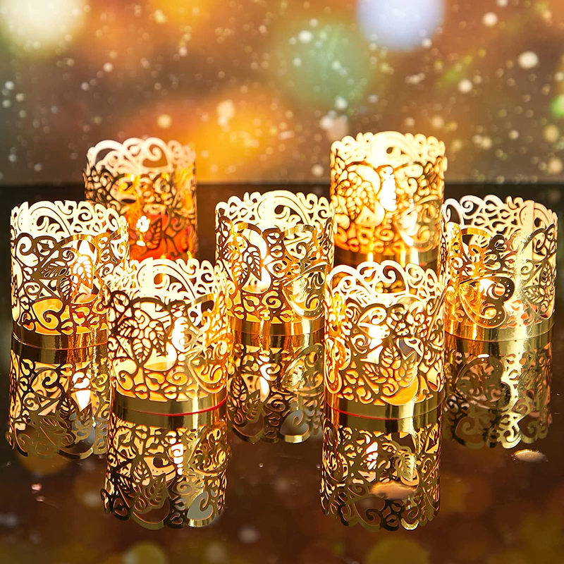 Votive Wrap Votive Candle Holders Laser Cutting Paper Candle Holder Table LED