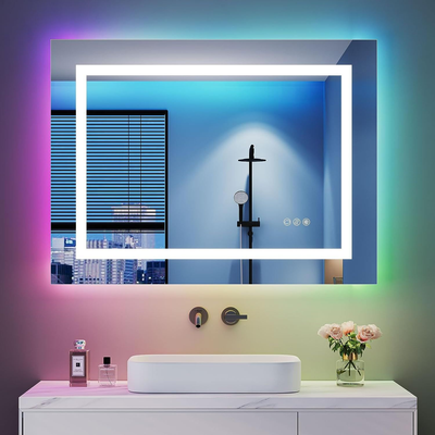 Bathroom mirror sale with power button