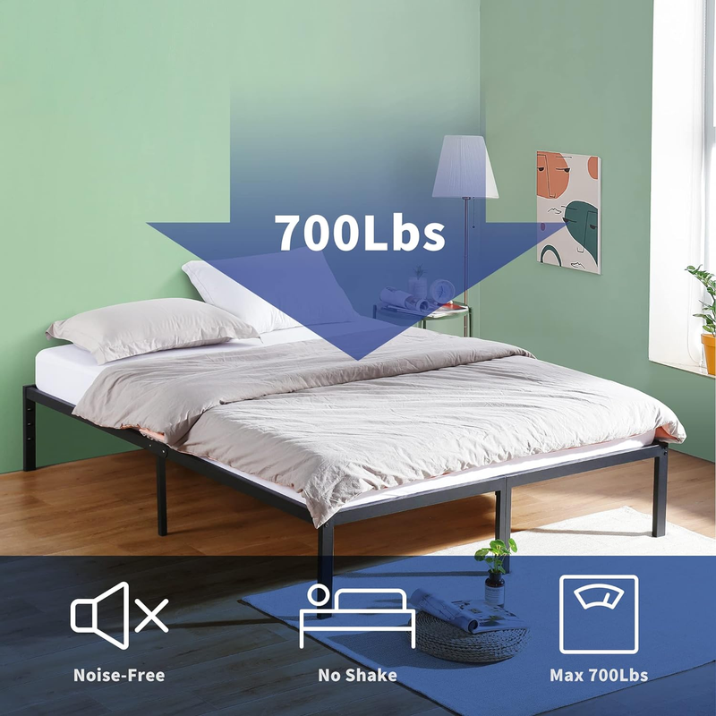 Twin Mattress and Steel Slat Bed Frame Bundle