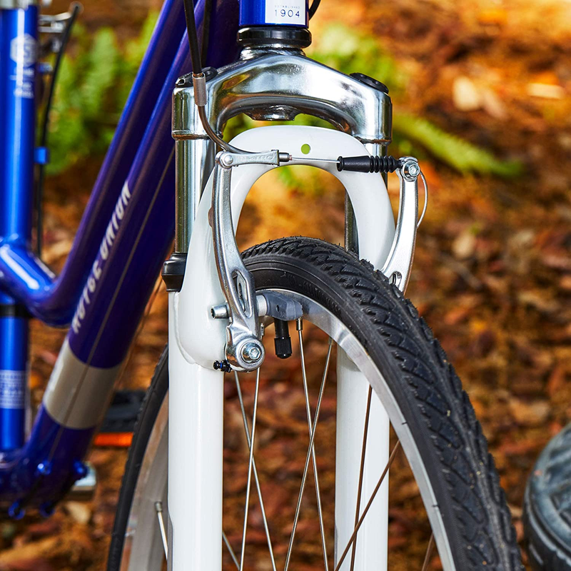 RMY 700C Womens 21-Speed Hybrid Comfort Bike, 17" Aluminum Frame, Pearl Blue