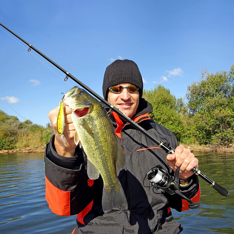 Fishing Rod and Reel Combo, Ultralight Carbon Fiber Telescopic
