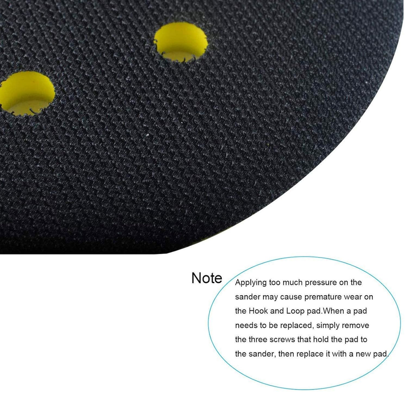 2 Pack 5 Inch Sander Replacement Pad Compatible with Dewalt Orbital Sander DW421