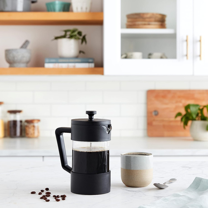 Borosilicate Glass French Press Coffee Maker (20Oz)- 5 Cup Capacity, Coffee Pres