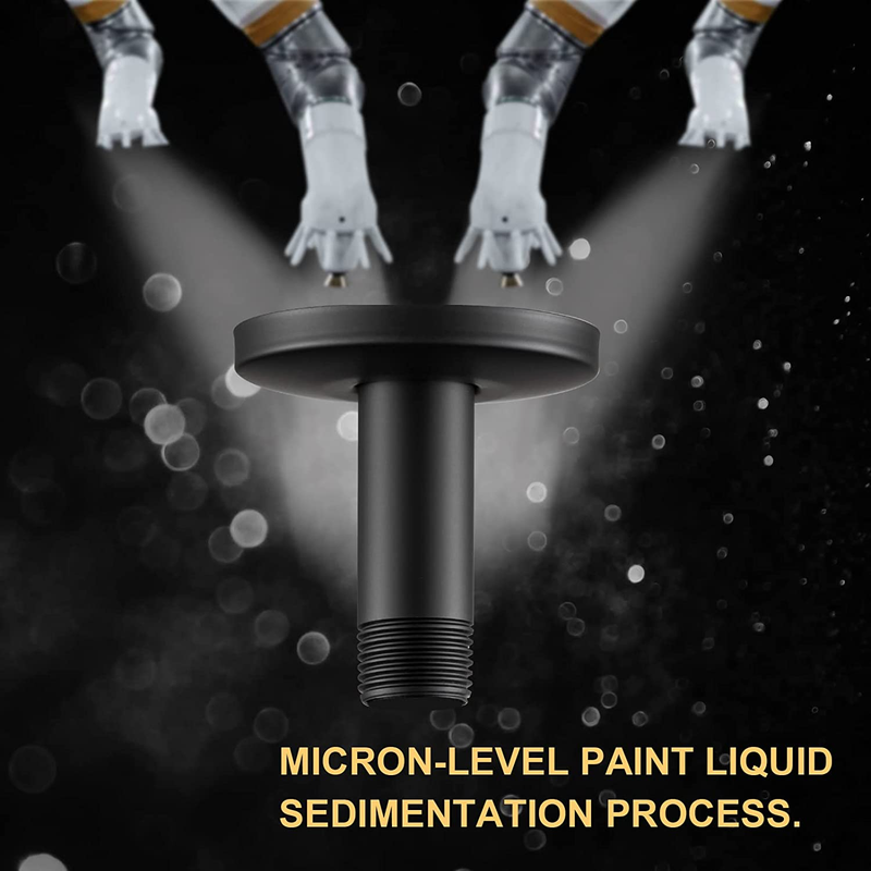 Shower Arm with Flange 6 Inches Ceiling Mount Replacement Rain Shower Head