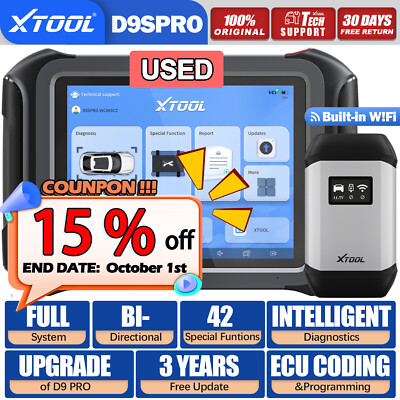 XTOOL D9SPro USED Wi Fi OBD2 Full System Diagnostic Bidirectional Tool Topology