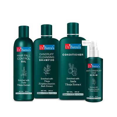 Dr Batra's Anti Dandruff Hair Serum, Conditioner, Hair Fall Control Oil- 200 ml