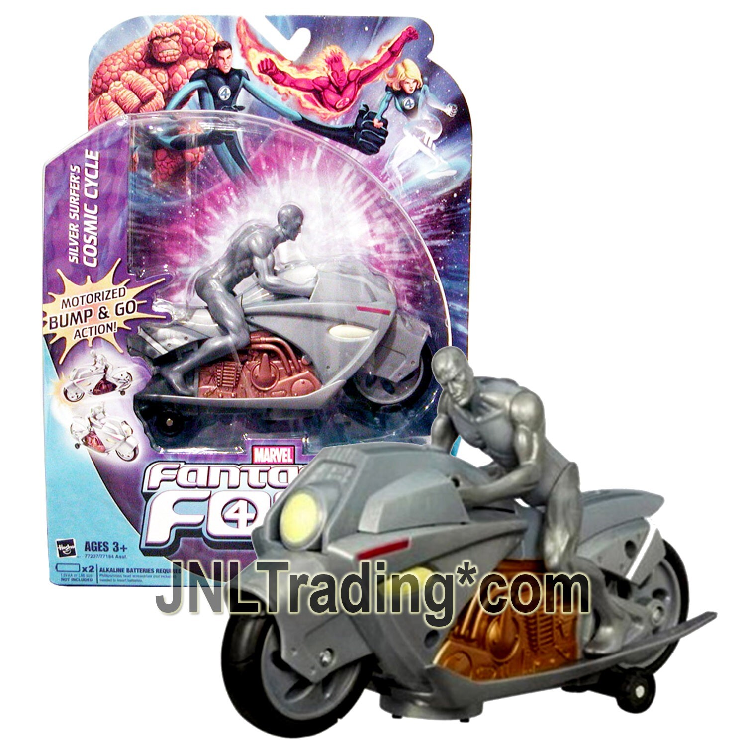 NEW 2007 Marvel Fantastic Four Motorized Bump & Go SILVER