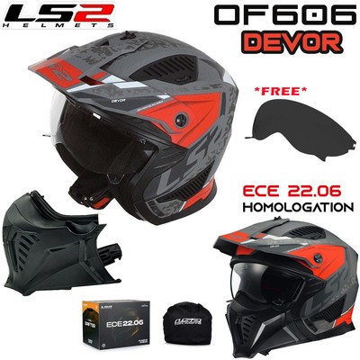 LS2 MOTORRAD JETHELM OF606 DRIFTER DEVOR MODULARER OFFENER  ROLLERHELM MIT VISOR