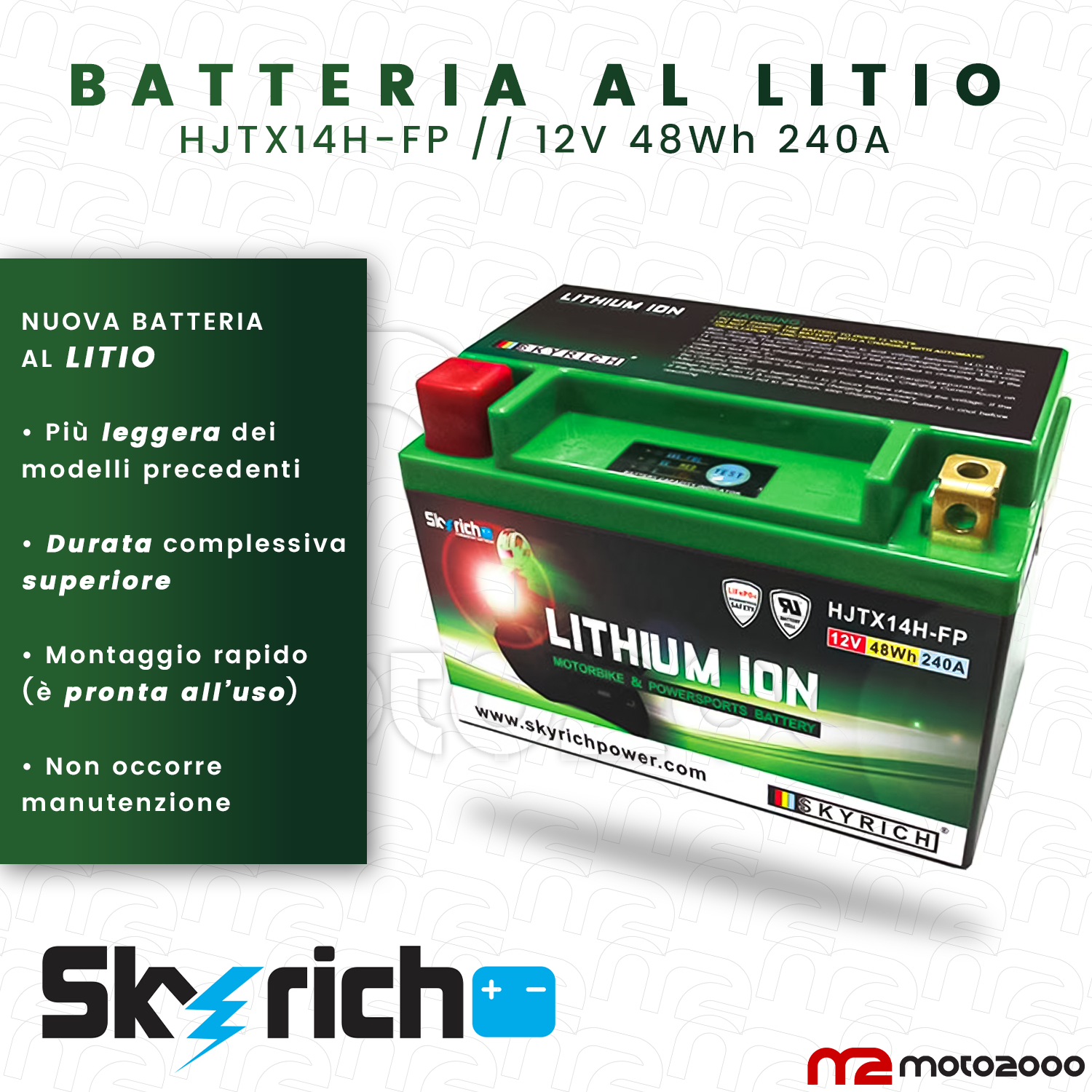 Batteria moto al Piomboacido vs Litio cosa cambia? SicurMOTO.it