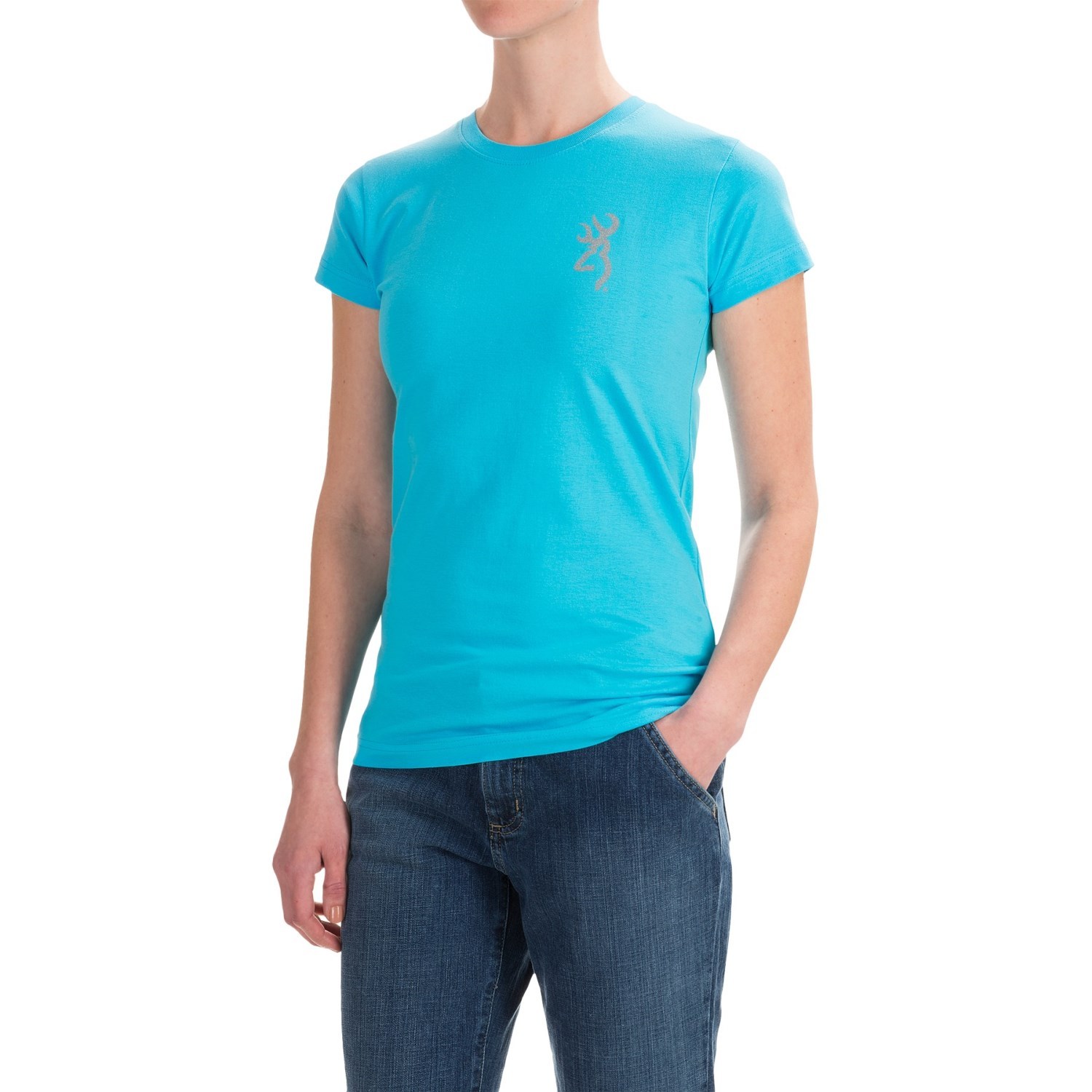 

Женская футболка Buckmark классического кроя Browning — S/S — Jewel Blue, размер S - M НОВИНКА!, Многоцветный