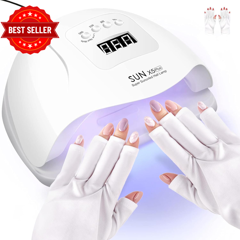 UV LED Nail Lamp, Professional 150W UV Light for Nails with 4 Timers, Nail Dryer