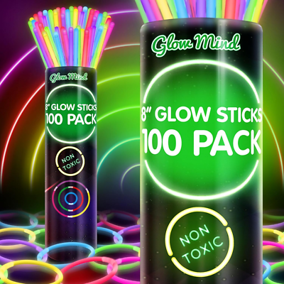 100 Ultra Bright Glow Sticks Glowsticks Christmas Party Favors Non