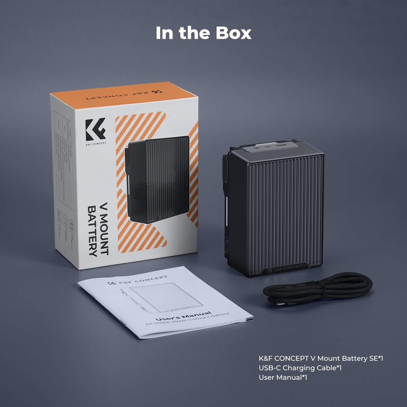 V Mount Battery, PD 100W Fast Charging 99Wh / 6700mAh V-Mount Battery with Dual