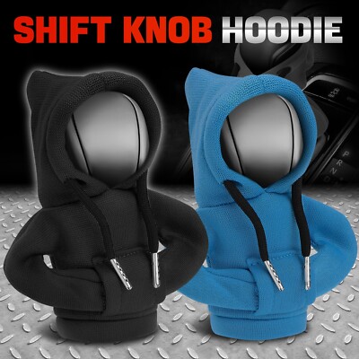 [Черный + синий] Универсальная ручка переключения передач автомобиля, свитер с капюшоном, Ручка переключения передач, протектор