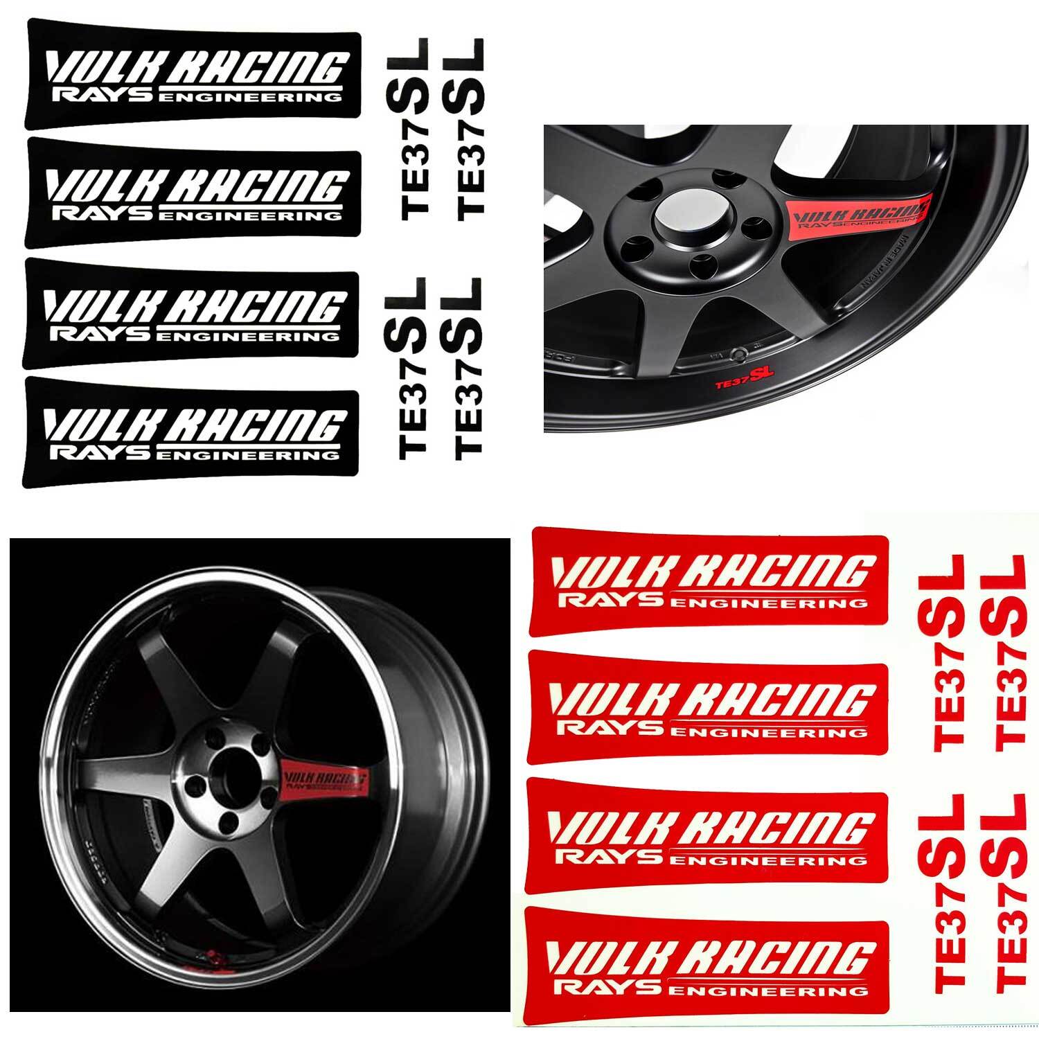 最終SALEVOLK RACING TE37 SAGASL スポークステッカー Rays Volk Racing TE37 Saga SL M-Spec Replacement Spoke Decal