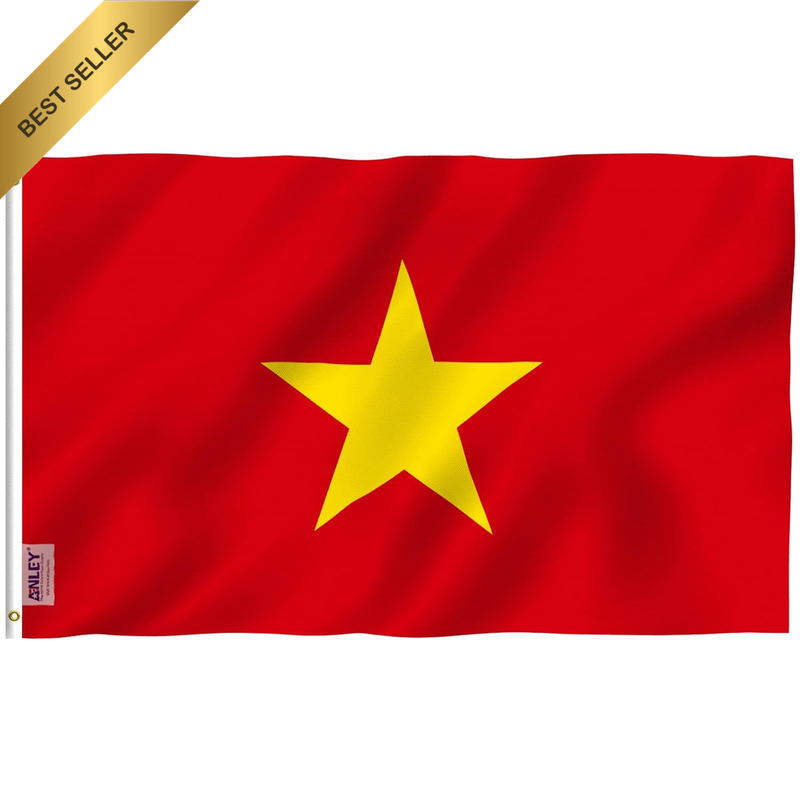 Fly Breeze 3X5 Foot North Vietnam Flag - Vivid Color and Fade Proof - Canvas Hea