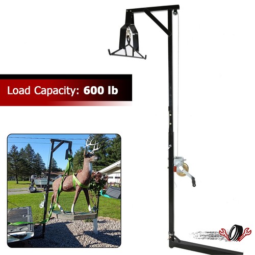 Охотничий подъемник 600lb Поворотный подъемно-сцепное устройство Gambrel Bow Gun Охотничий грузовик для охоты на оленей и свиней