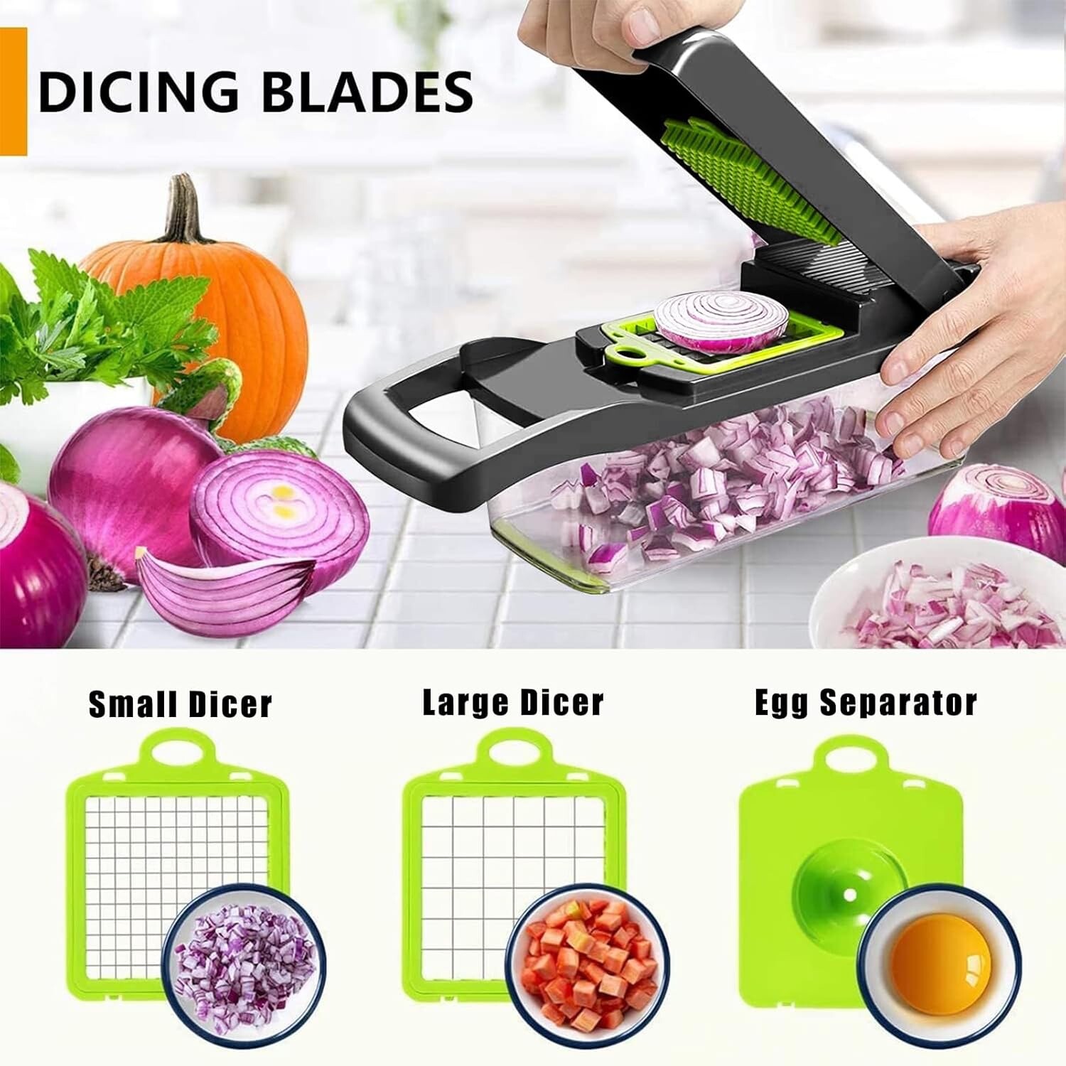 Artbros Veggie Chopper 13 in 1 Multifunctional Vegetable Cutter, Onion Food Chop