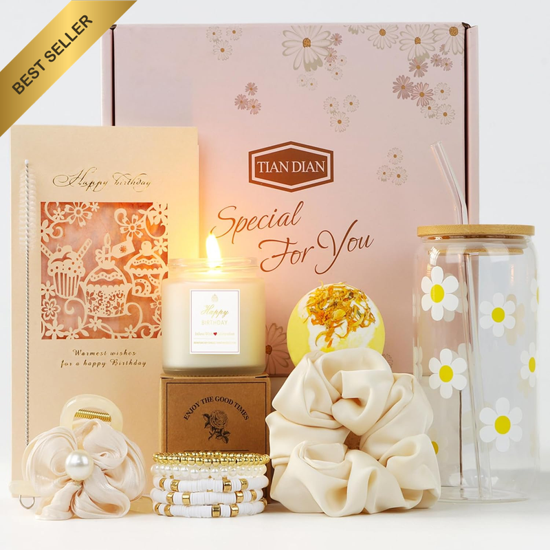 Daisy Aesthetic Glass Cup Gift Box for Teen Girls