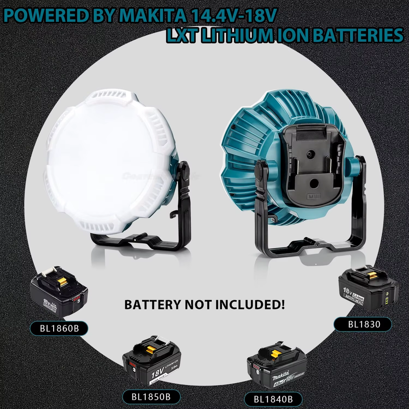 LED Camping Lantern for Makita 18V Li-ion Battery 24W 2400LM Work Light Portabl