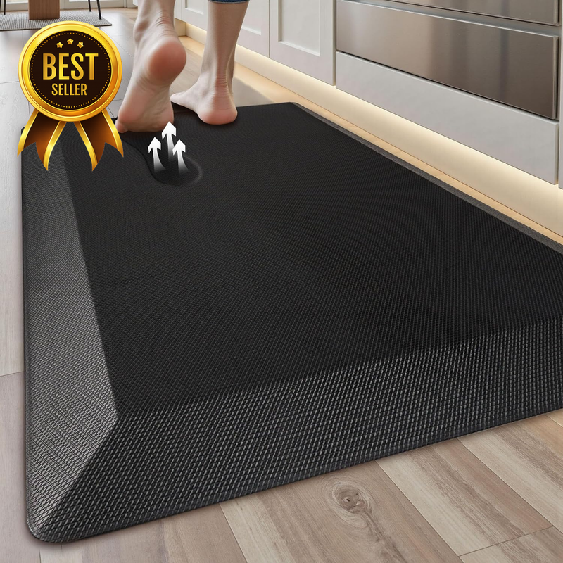 Extra Thick anti Fatigue Mat for Kitchen Floor, 20X32, Black