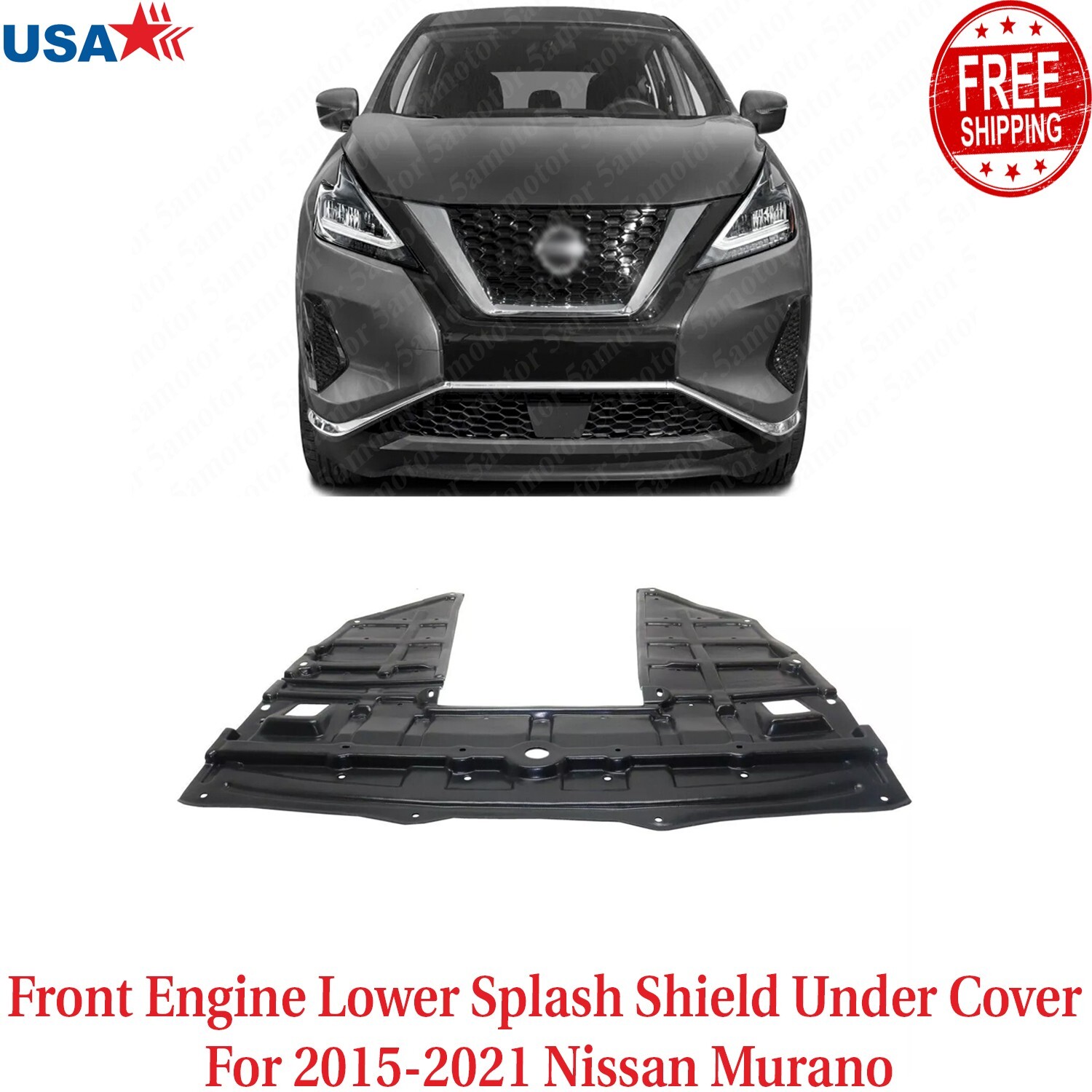 UNDER-COVER スカジャン Front Engine Lower Splash Shield Under Cover For 2015-2021