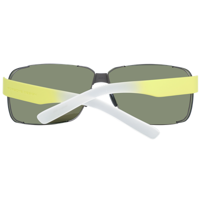 Pre-owned Porsche Design Sunglasses P8580 D 70 Men Rectangular Yellow/brown/green Mirror In Pink