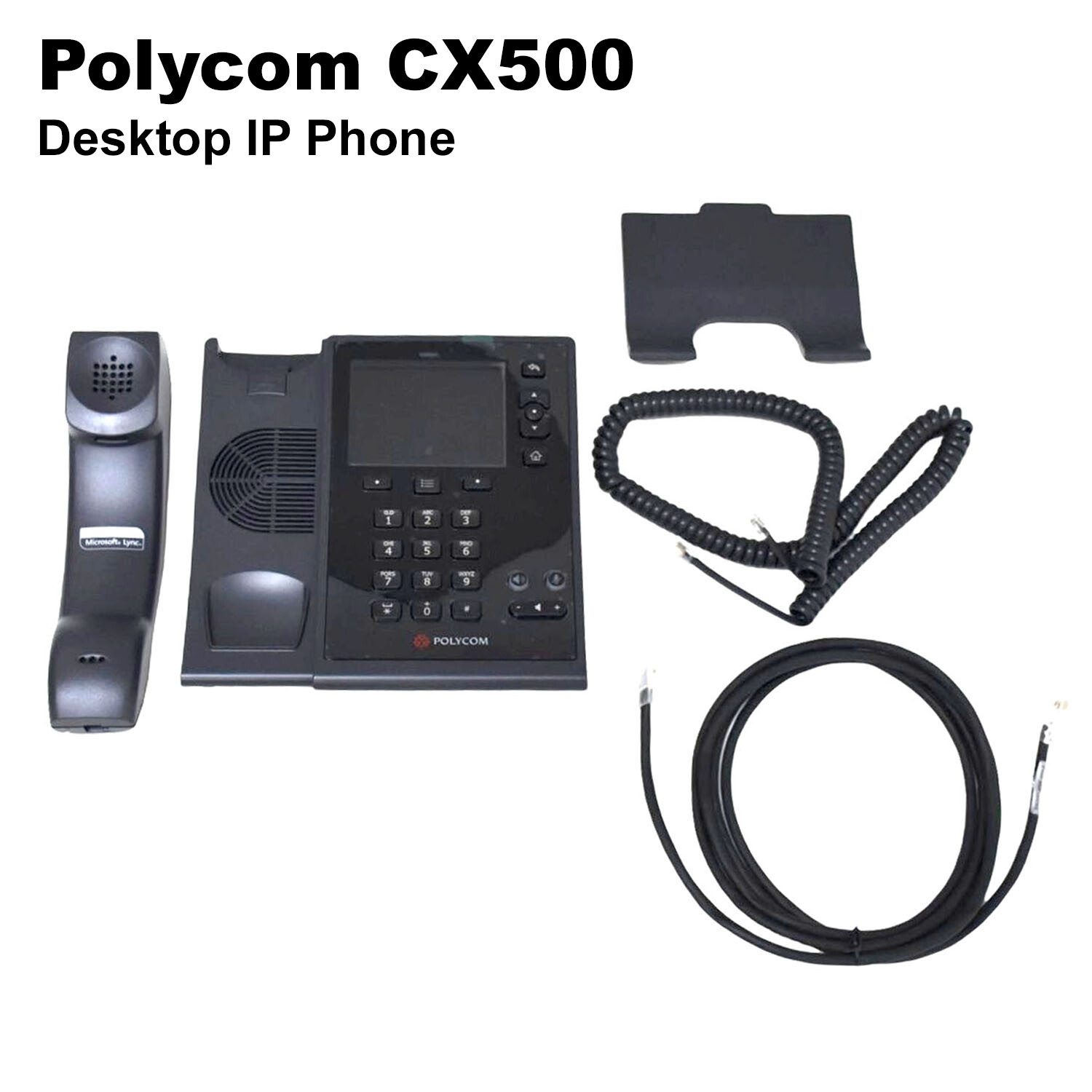 Polycom CX500 IP Phone 2200-44300-025 HD Voice for Lync Skype for Business - Picture 2 of 16