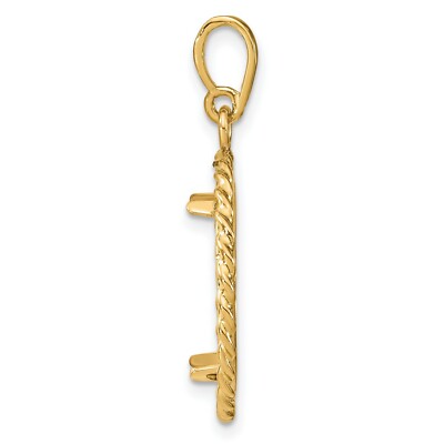 Pre-owned Jewelry Stores Network 14k Yellow Gold Twisted Rope Prong Set Us Barber Dime Coin Bezel