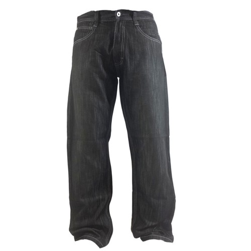 ✨w36✨ SOUTHPOLE black buggy denim NWT Vintage Y2K Southpole Faded Black Baggy Denim Jeans Sz