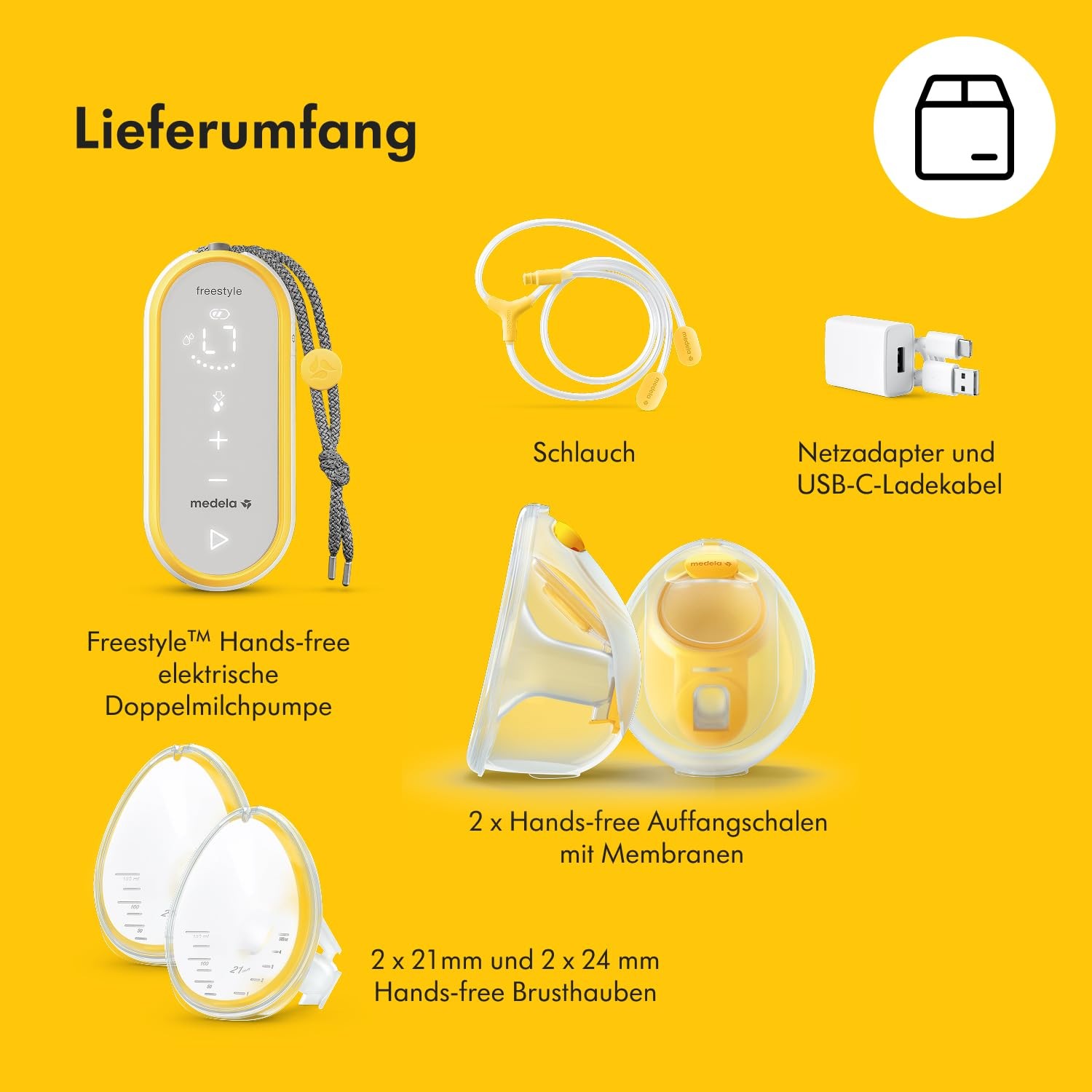 MEDELA Milchpumpe FREESTYLE elektrisch Hands-free doppeltes Abpumpen - Bild 13 von 15