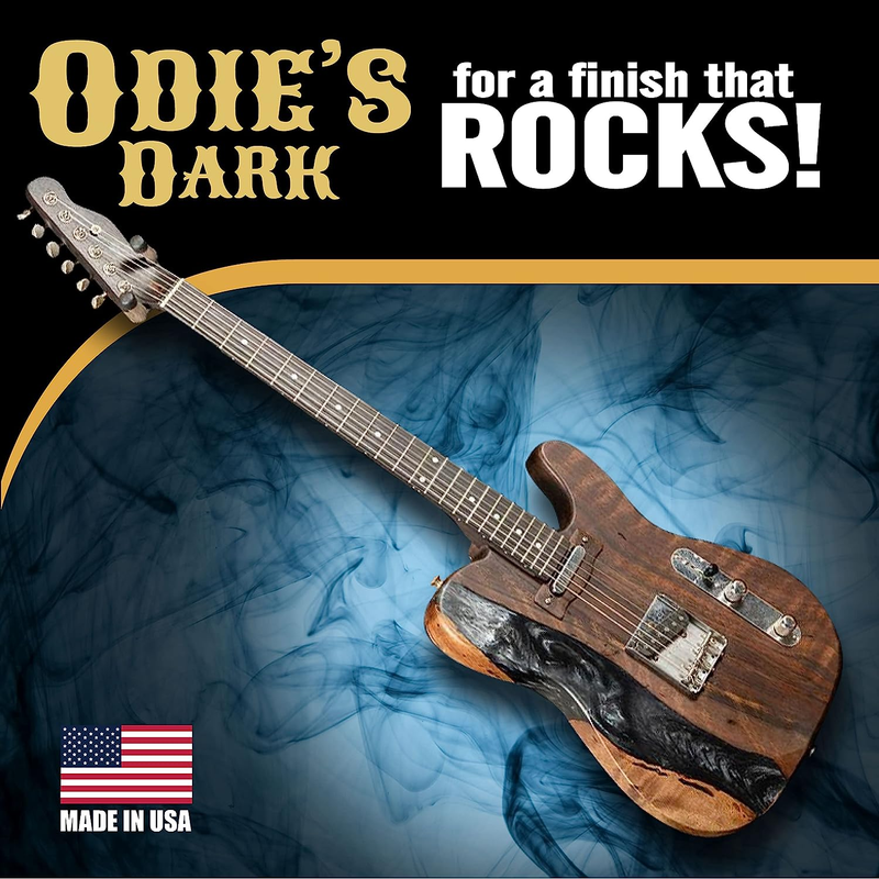Odie&rsquo;S Dark &bull; Finish and Stabilizer for Wood &bull; Darkens with Age &bull; 9 Ounce Glass