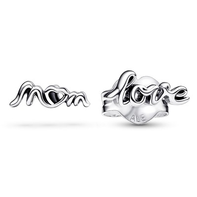 PANDORA Schmuck Silber-Ohrringe für Damen Love Mum 292669C00