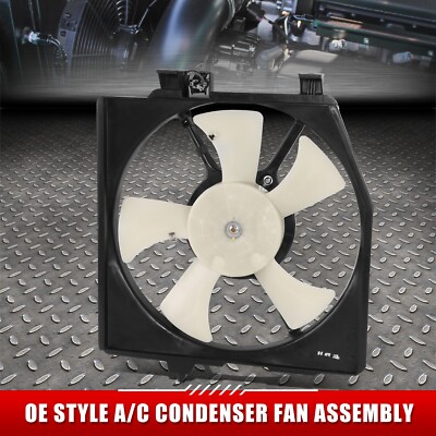 Для 95-98 Mazda Protege 1,5-литровый 4-цилиндровый Вентилятор охлаждения конденсатора кондиционера OE в сборе