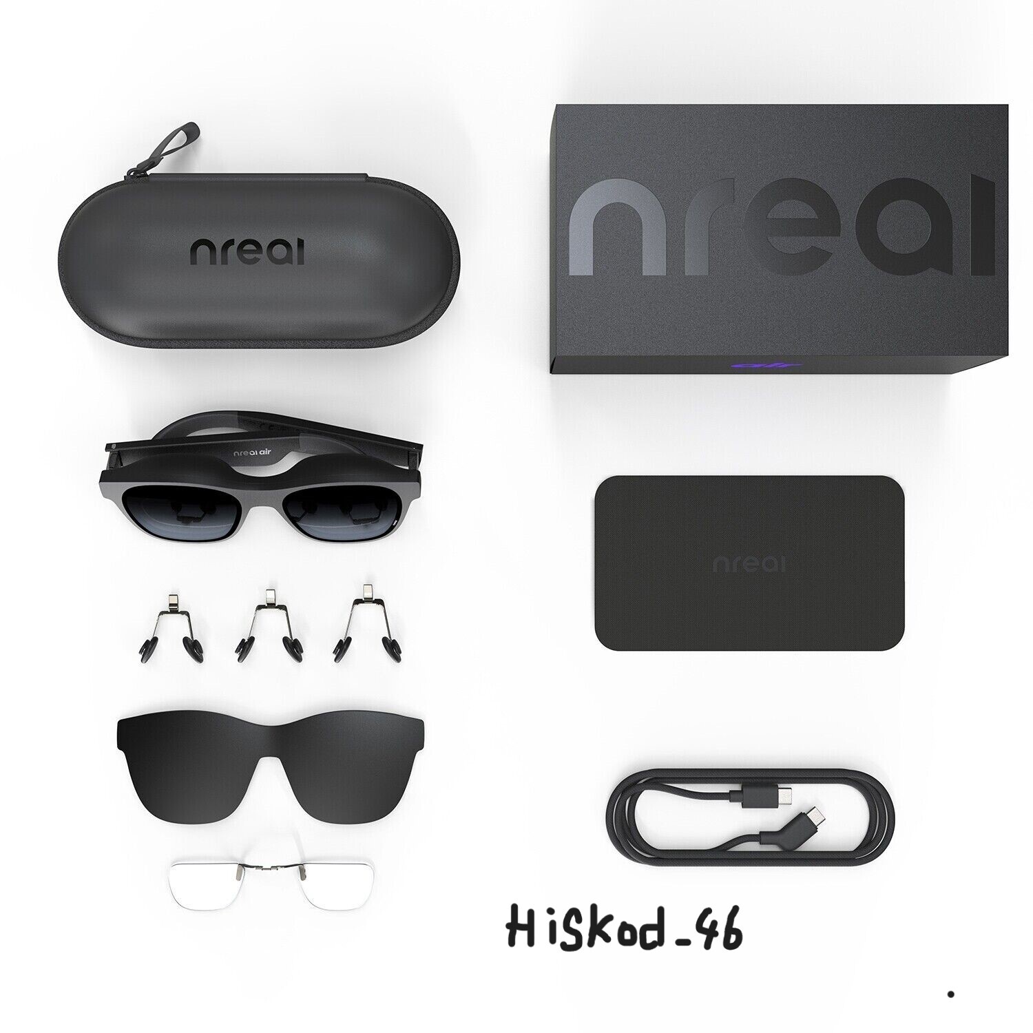 Nreal Air Smart Glasses Black AR Smart Glass Wearable XR Nreal Air Smart Glasses Black AR Smart Glass Wearable XR
