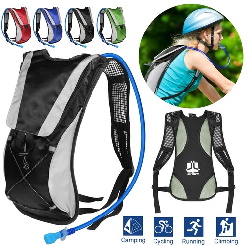 2L Water Bladder Bag Tactical Military Hiking Camping Hydration Backpack Outdoor